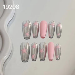 E19208 pure handmade press on nails global supplier sevennails