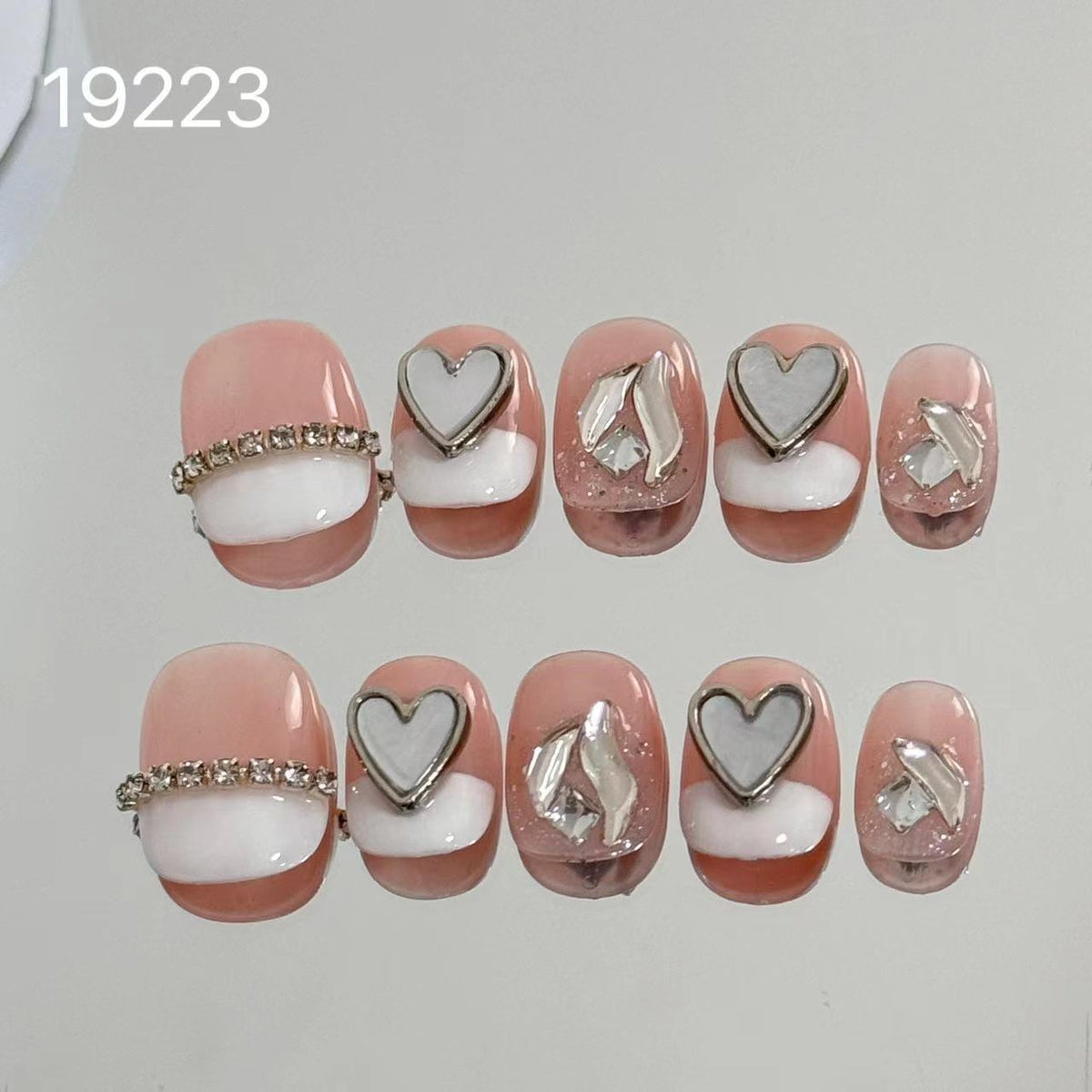 E19223 pure handmade press on nails global supplier sevennails