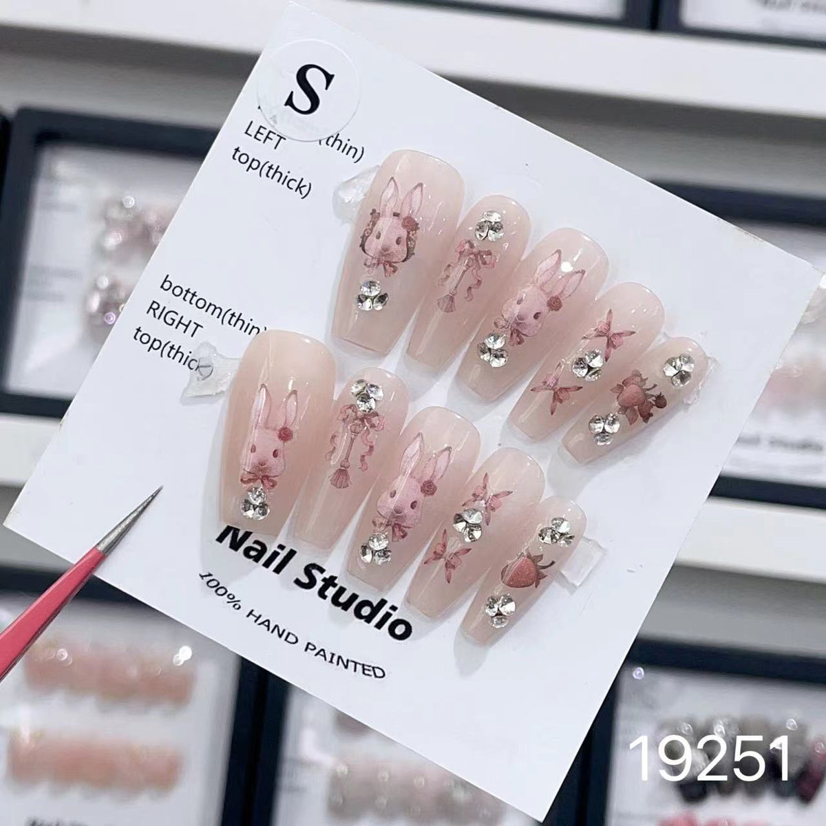 E19251 pure handmade press on nails global supplier sevennails